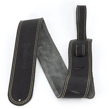 Martin Baseball Glove Leather Guitar Strap (Black)