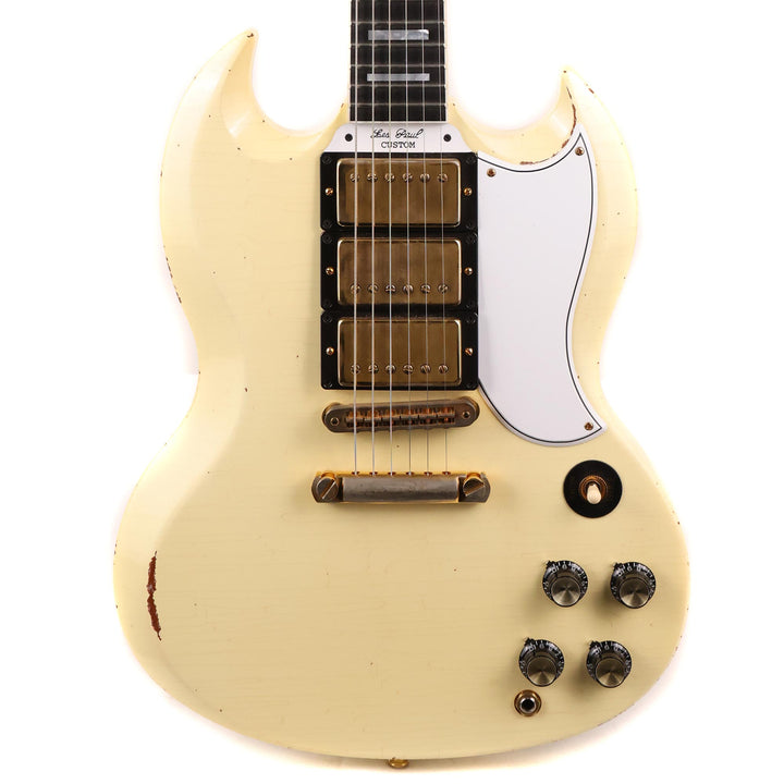 Gibson Custom Shop SG Custom Made 2 Measure Heavy Aged Classic White 2019