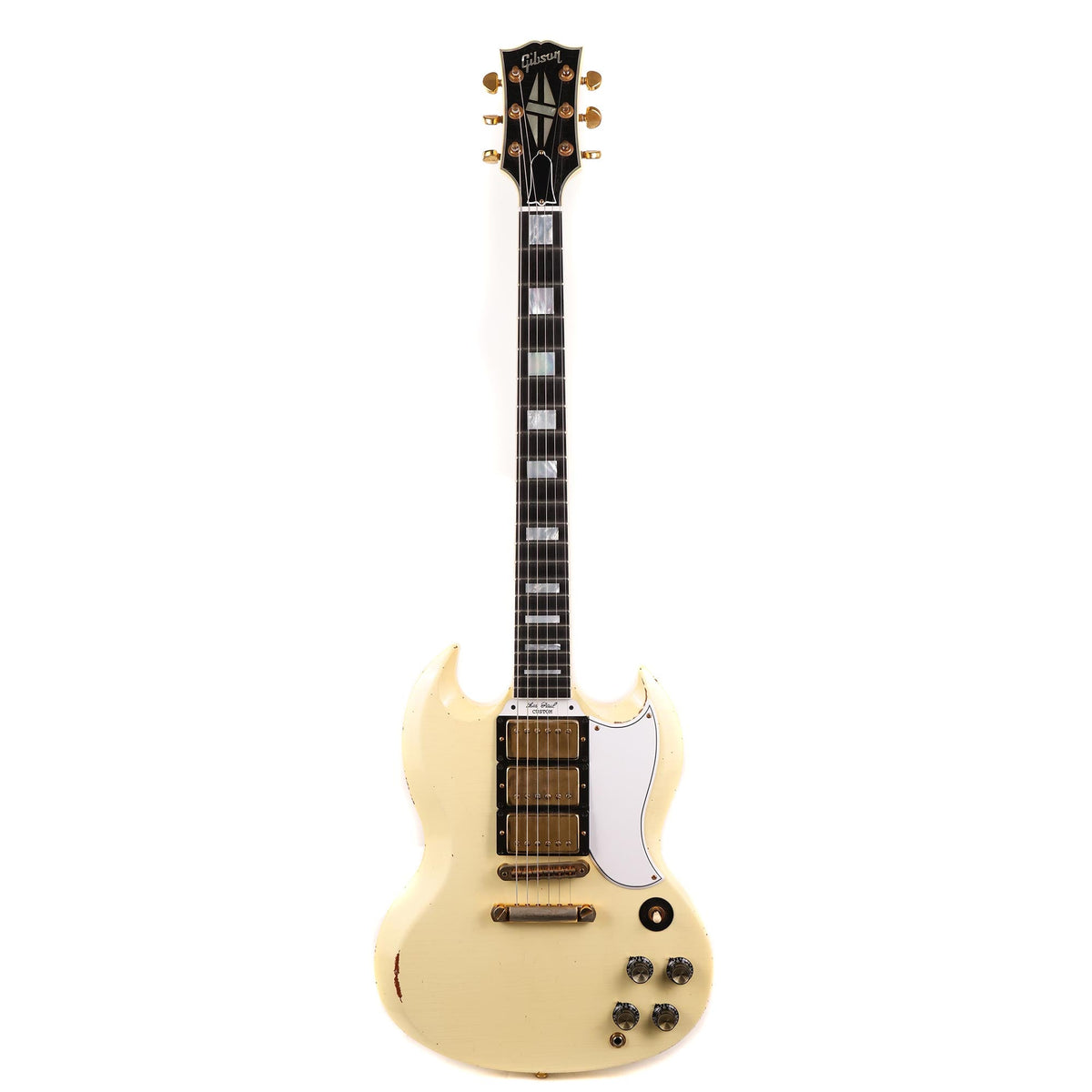 Gibson Custom Shop SG Custom Made 2 Measure Heavy Aged Classic White 2019 — 2