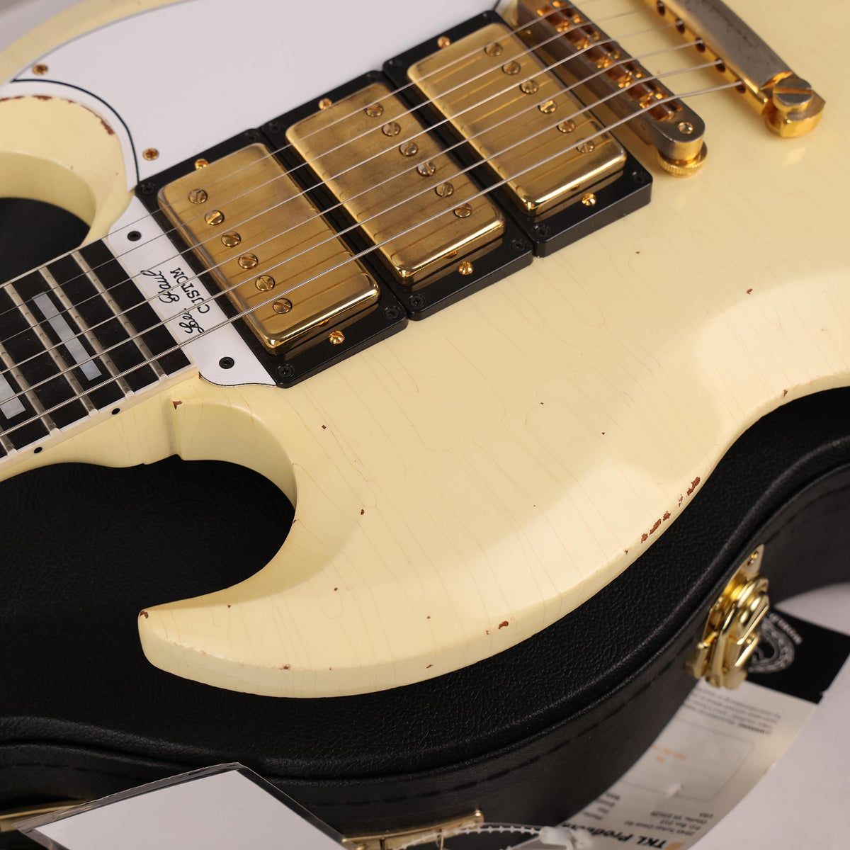 Gibson Custom Shop SG Custom Made 2 Measure Heavy Aged Classic White 2019 — 8