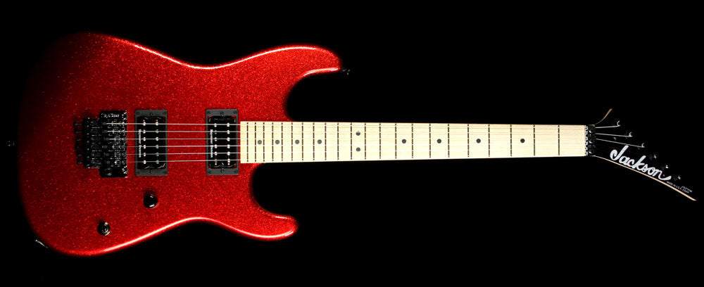 Used 2014 Jackson Custom Shop San Dimas HH Electric Guitar Red Sparkle — 2