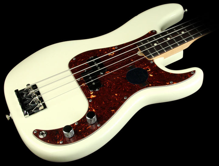Used Fender American Standard Precision Bass Electric Bass Guitar Olympic White