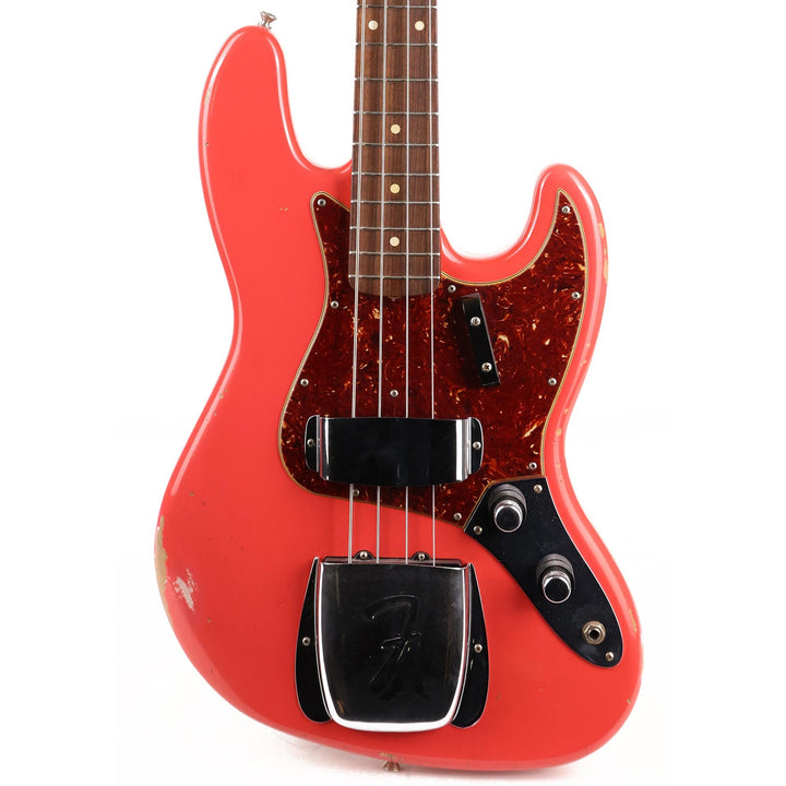Fender Custom Shop 1960 Jazz Bass Relic Faded Aged Fiesta Red 2017 Limited Edition