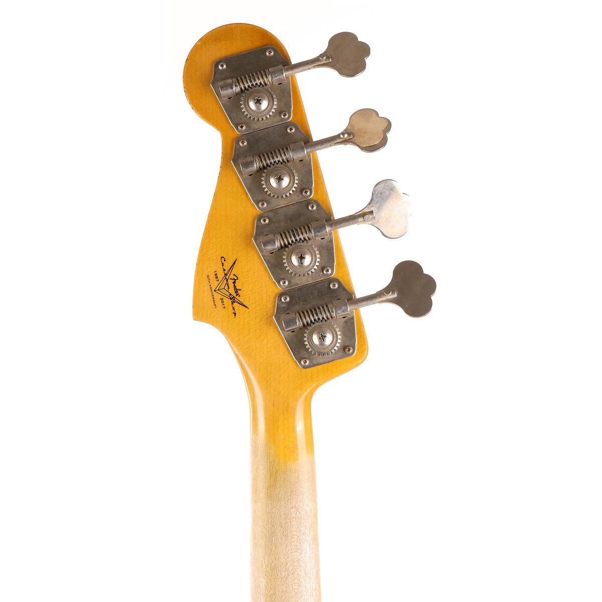 Fender Custom Shop 1960 Jazz Bass Relic Faded Aged Fiesta Red 2017 Limited Edition — 5