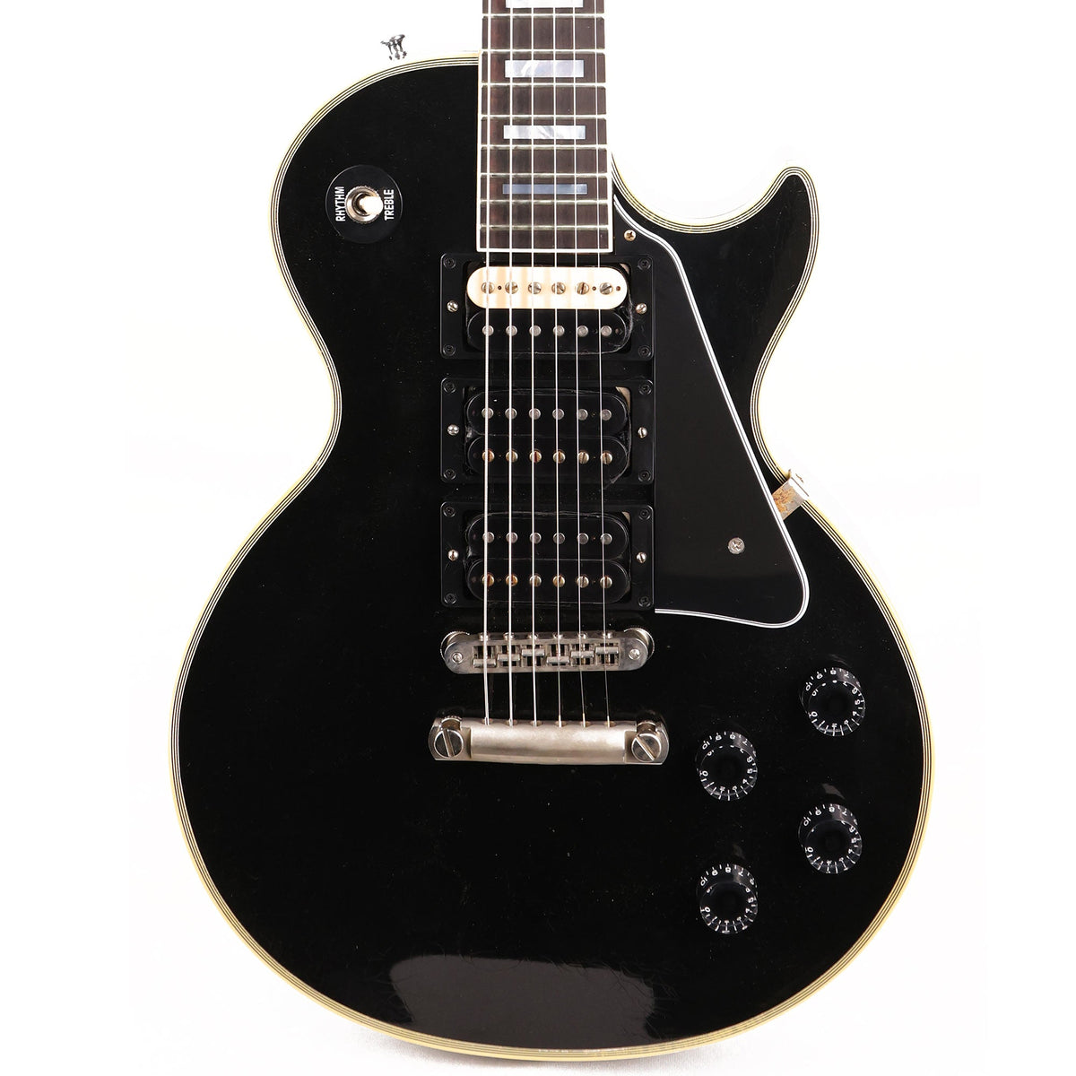 Gibson Custom Shop Les Paul Custom Made 2 Measure Ultra Light Aged Ebony 2022 — 1