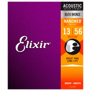 Elixir Nanoweb 80/20 Bronze Acoustic Strings (Light Medium 12-56)