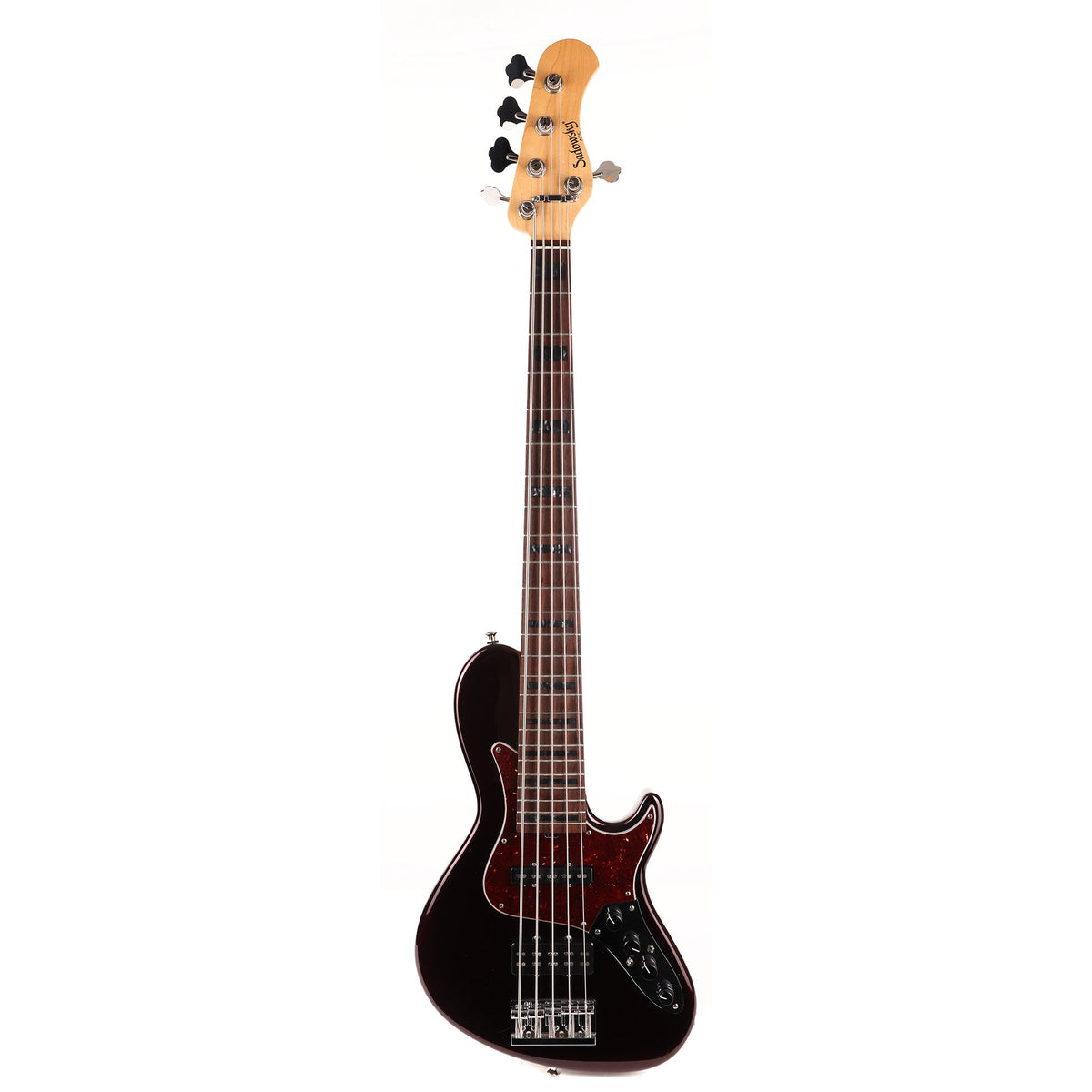 Sadowsky Single Cut 5-String Bass Black Cherry Metallic Used — 2
