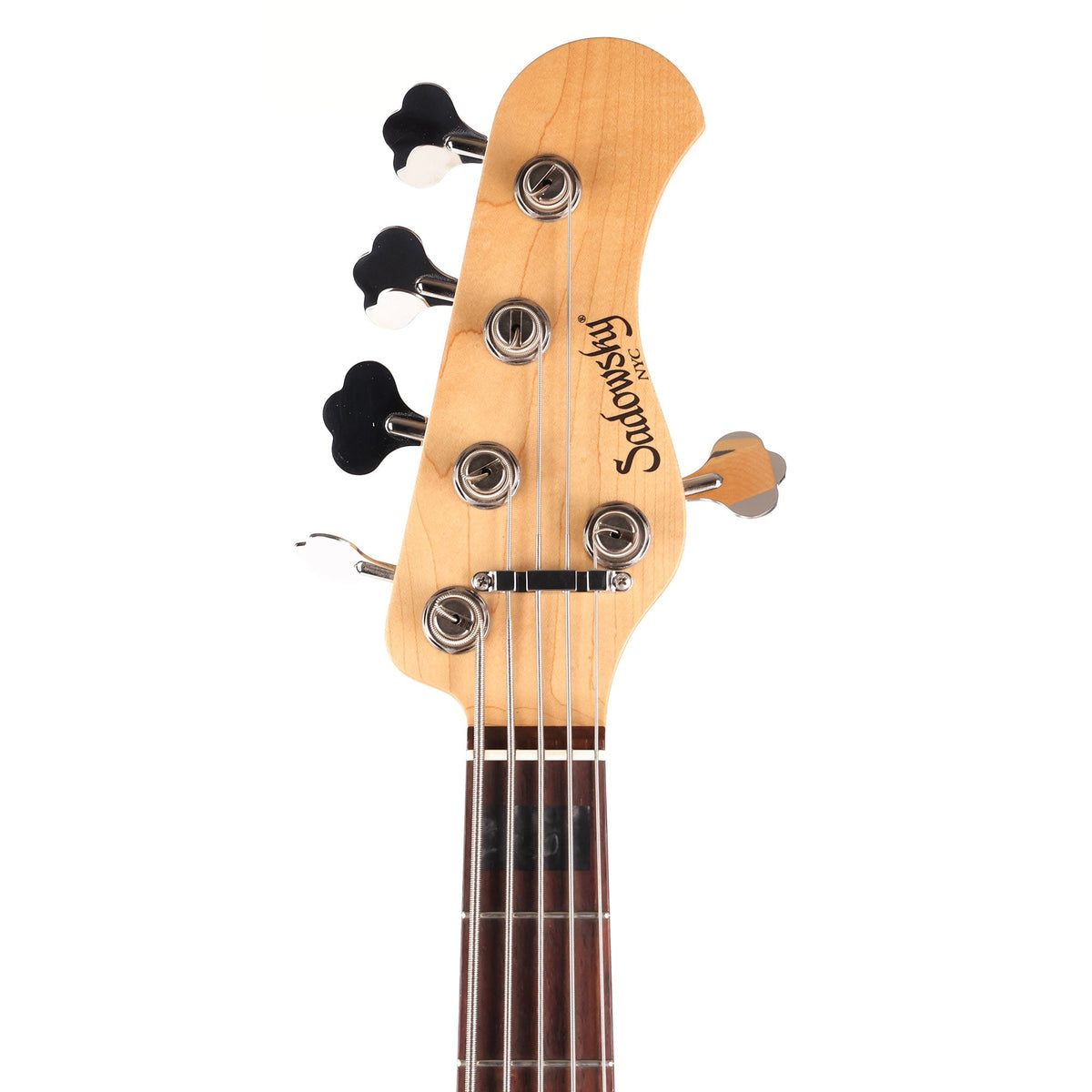 Sadowsky Single Cut 5-String Bass Black Cherry Metallic Used — 4