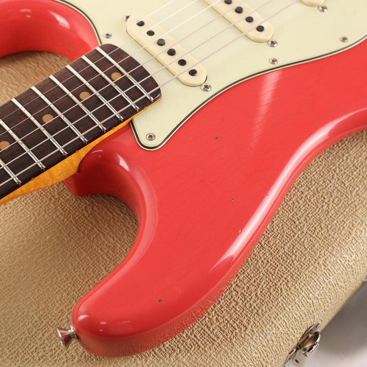 Fender Custom Shop Limited Edition 1964 Stratocaster Journeyman Relic Faded Aged Fiesta Red 2022