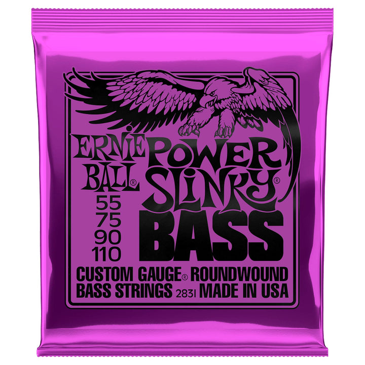 Ernie Ball Power Slinky Round Wound Bass Strings (55-110)