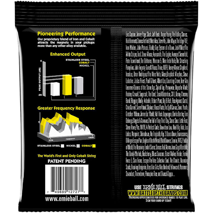 Ernie Ball Cobalt Beefy Slinky Electric Guitar Strings (11-54)