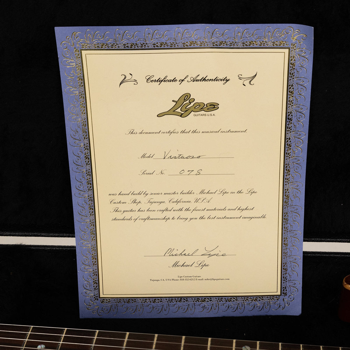 Lipe Virtuoso Spalt Maple Top Used — 8