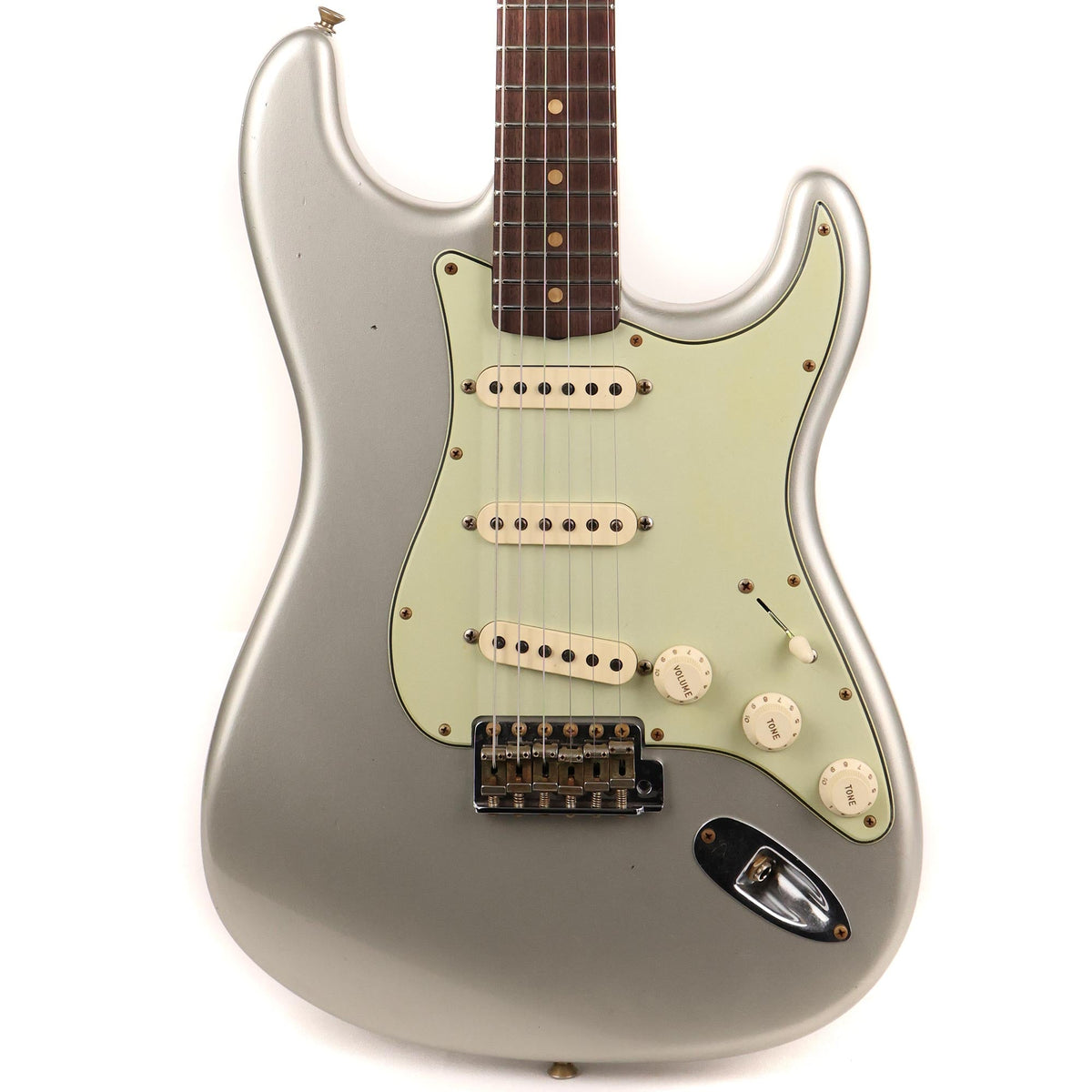 Fender Custom Shop NoNeck 1960 Stratocaster Music Zoo Exclusive Journeyman Relic Inca Silver 2022 — 1