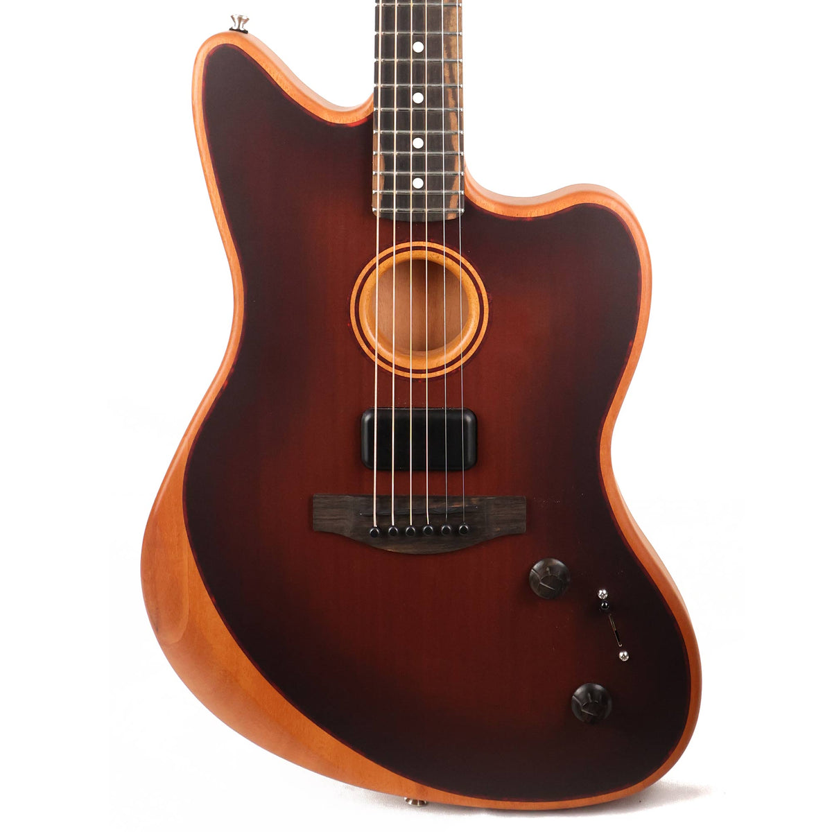 Fender American Acoustasonic Jazzmaster Tobacco Sunburst 2022 — 1