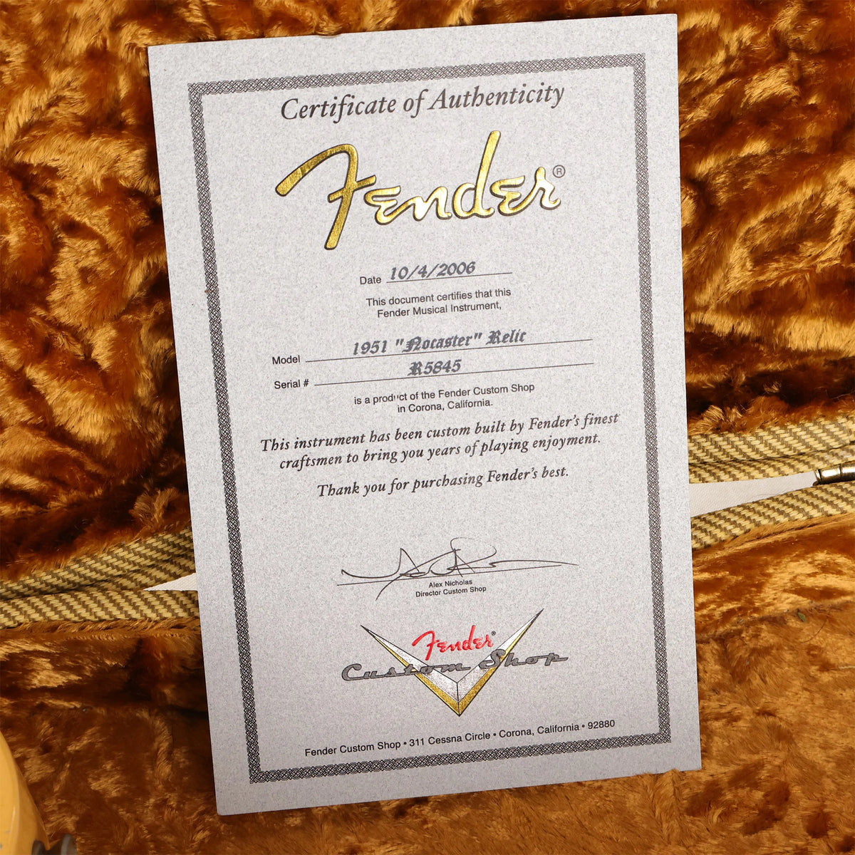 Fender Custom Shop 1951 Nocaster Relic Butterscotch Blonde 2006 — 10