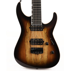 ESP E-II M-II-7 NT 7-String Guitar Dark Brown Natural Burst Used