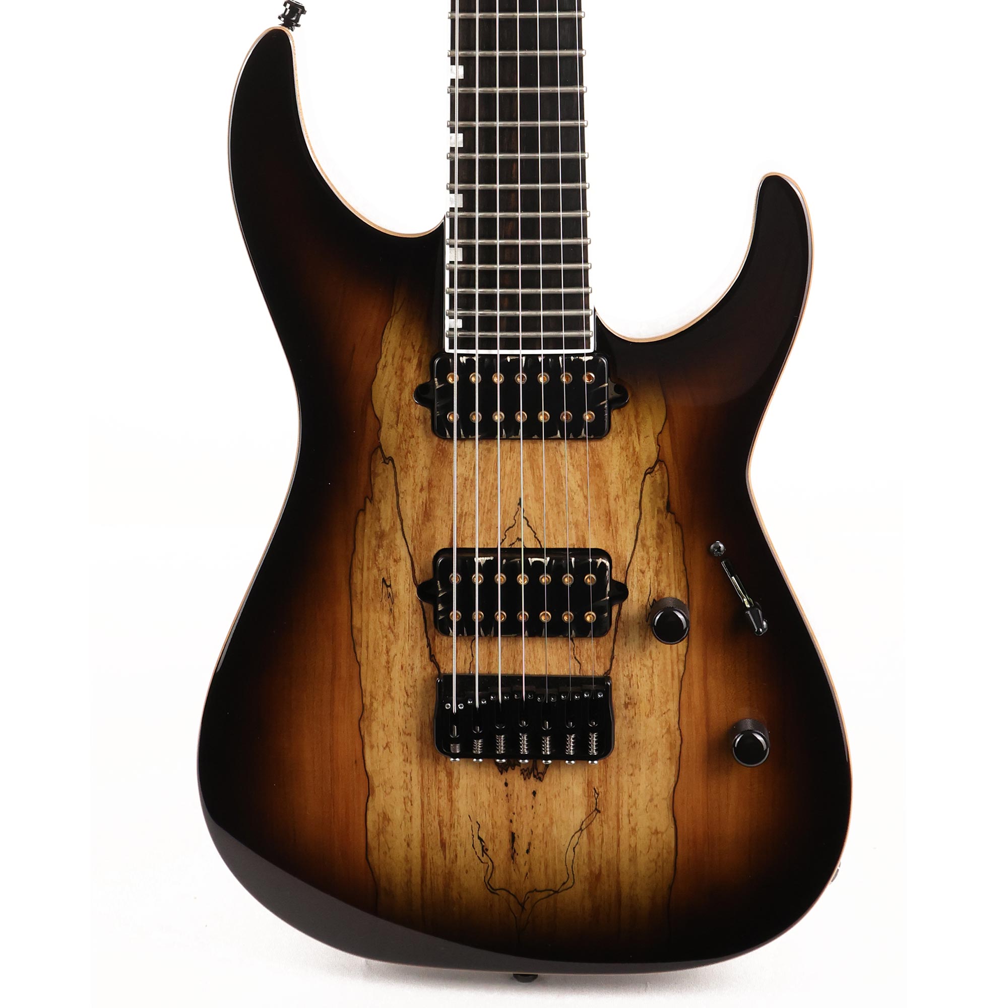 ESP E-II M-II-7 NT 7-String Guitar Dark Brown Natural Burst Used