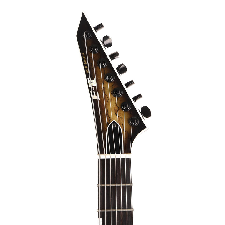 ESP E-II M-II-7 NT 7-String Guitar Dark Brown Natural Burst Used