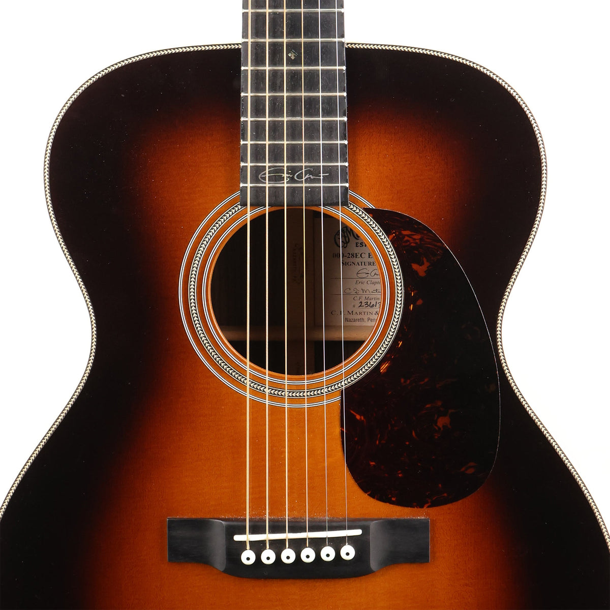 Martin 000-28EC Eric Clapton Acoustic Sunburst Used — 6