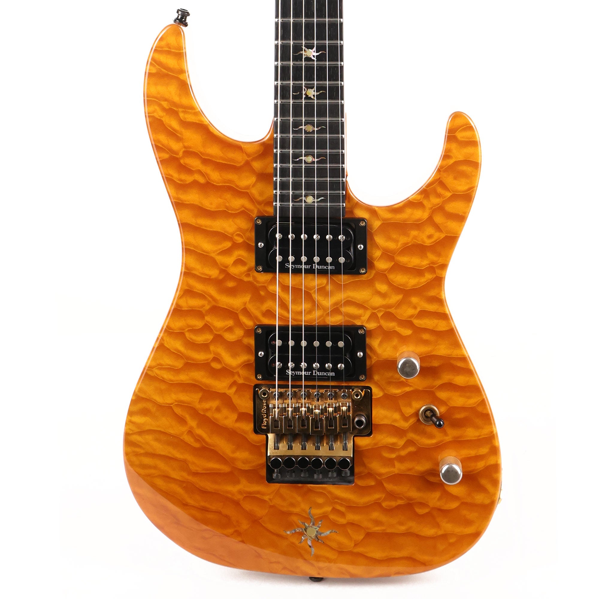 ESP Custom Shop Mirage Quilt Maple Body Amber Used | The Music Zoo