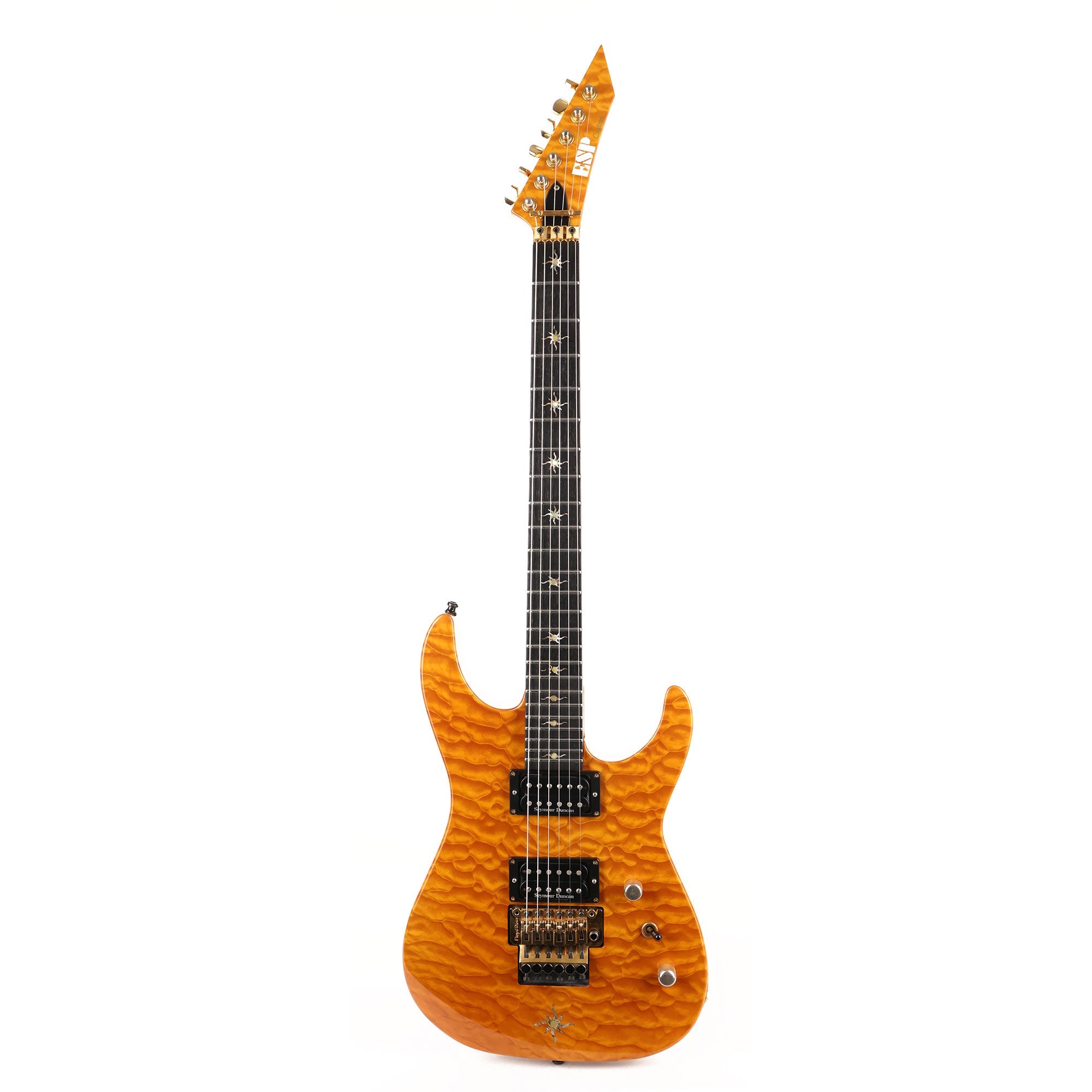 ESP Custom Shop Mirage Quilt Maple Body Amber Used | The Music Zoo