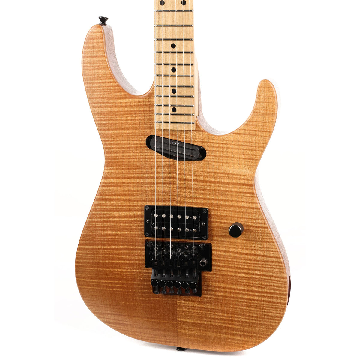 ESP Custom Shop Kamikaze Mahogany with Flame Maple Top Used — 7