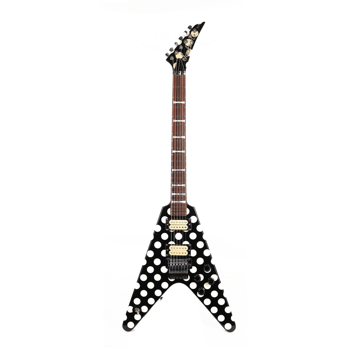 1998 Jackson Limited Edition Randy Rhoads Black and White Polka Dots — 2