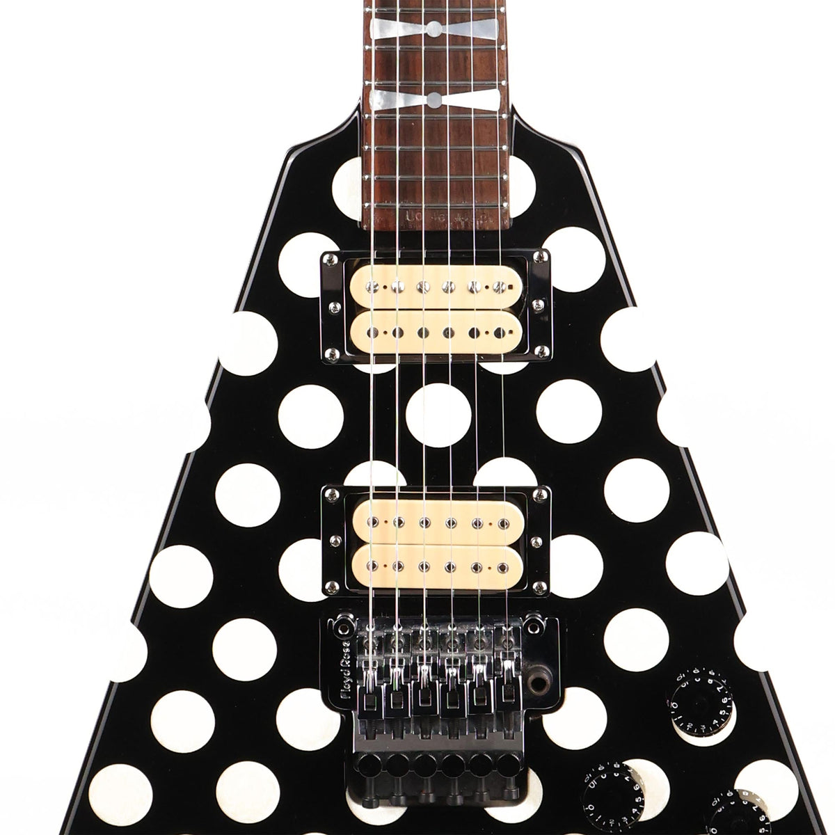 1998 Jackson Limited Edition Randy Rhoads Black and White Polka Dots — 6