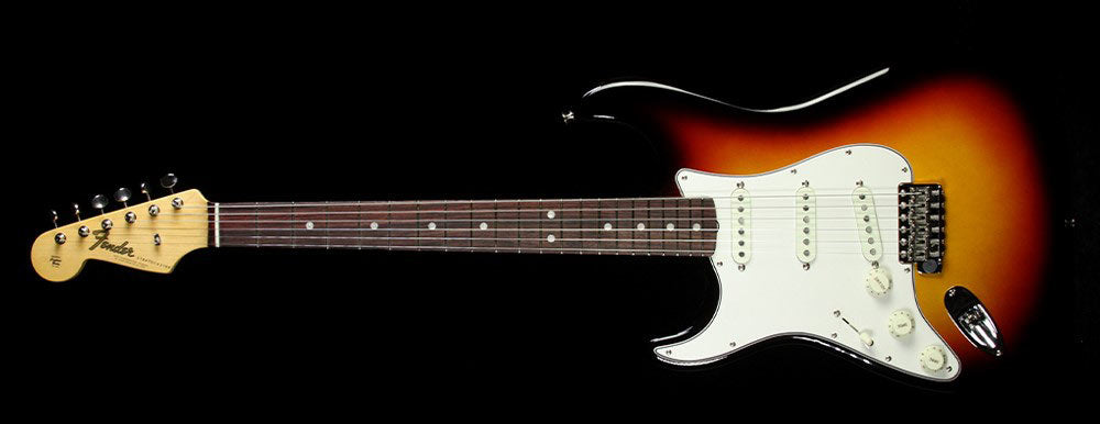 Used Fender American Vintage '65 Stratocaster Left-Handed Electric Guitar 3-Tone Sunburst — 2