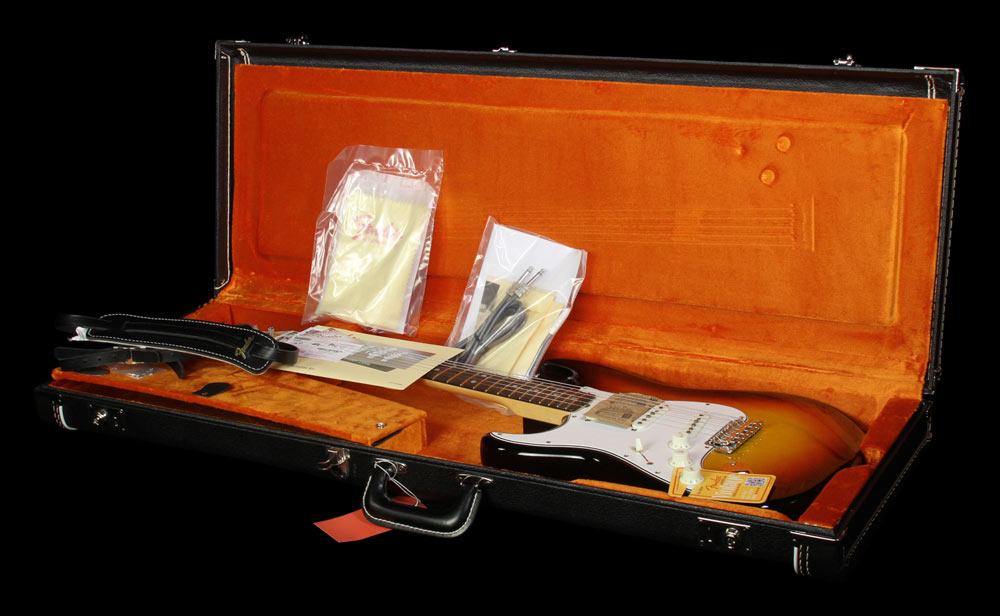 Used Fender American Vintage '65 Stratocaster Left-Handed Electric Guitar 3-Tone Sunburst — 4