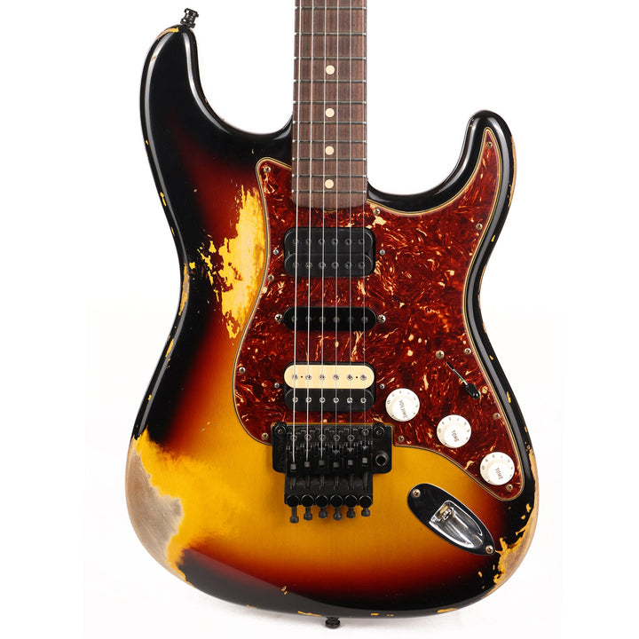 Fender Custom Shop ZF Stratocaster HSH Heavy Relic 3-Tone Sunburst 2022