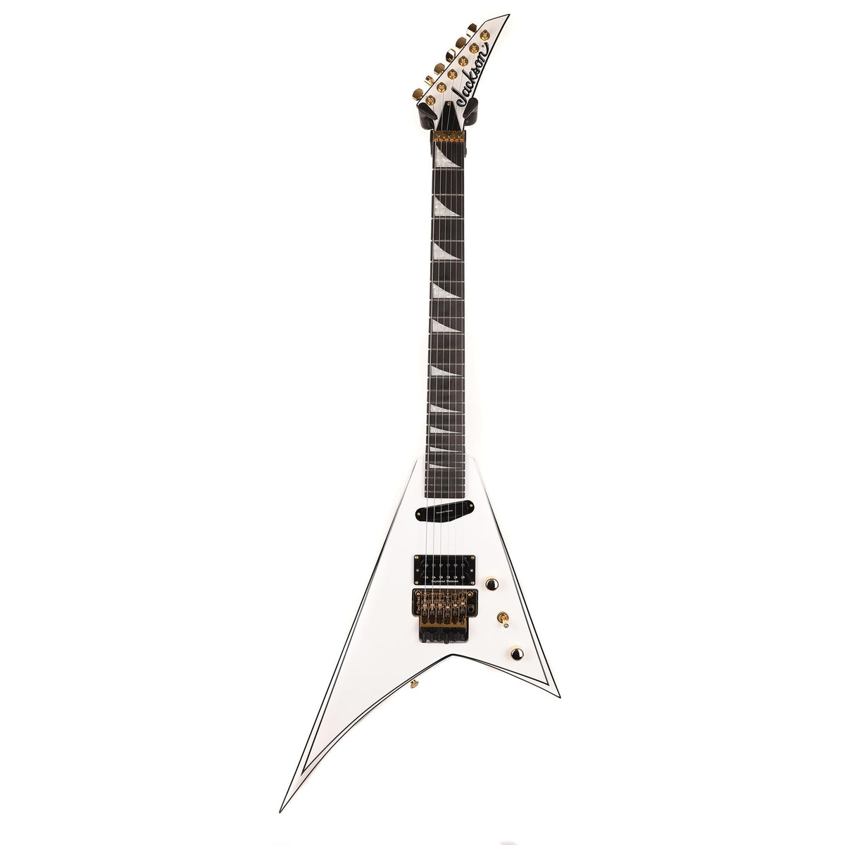 Jackson Concept Series Rhoads RR24 HS White with Black Pinstripes 2021 — 2