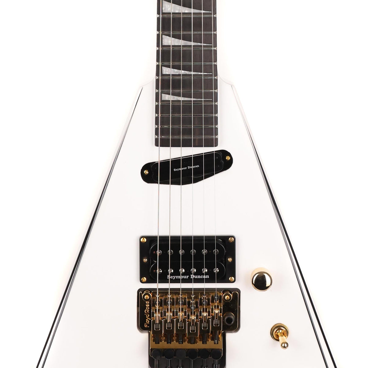 Jackson Concept Series Rhoads RR24 HS White with Black Pinstripes 2021 — 6
