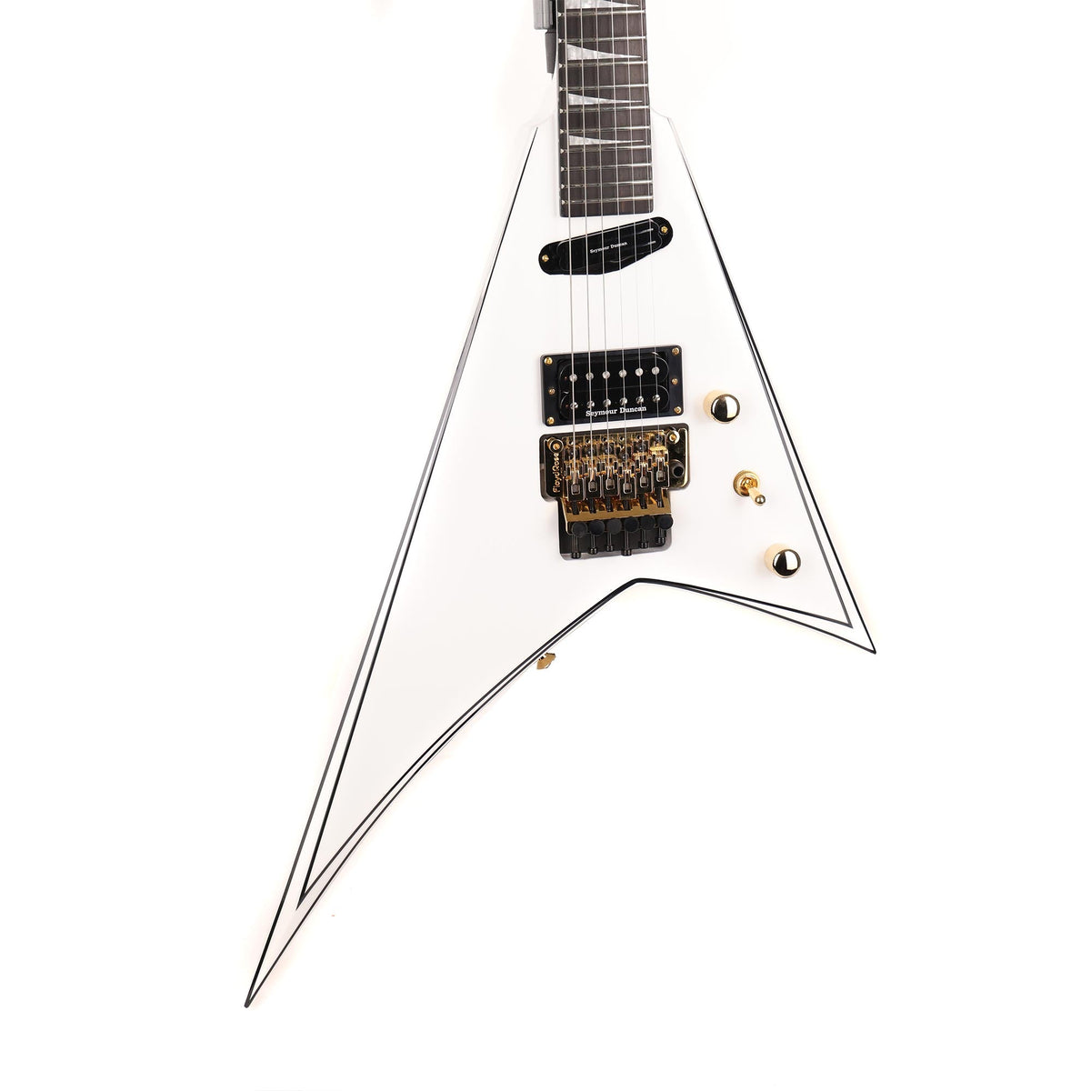 Jackson Concept Series Rhoads RR24 HS White with Black Pinstripes 2021 — 7