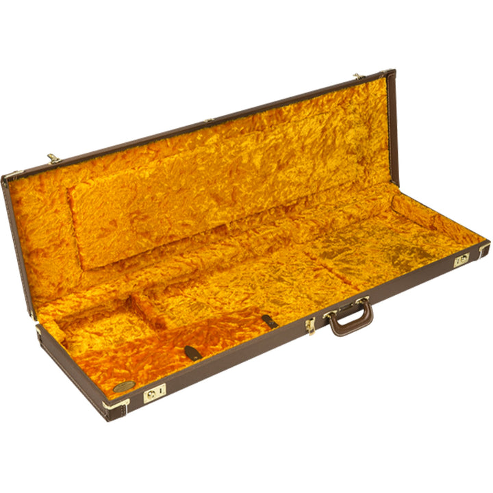 Fender Deluxe Jazz Bass Case (Brown/Gold)
