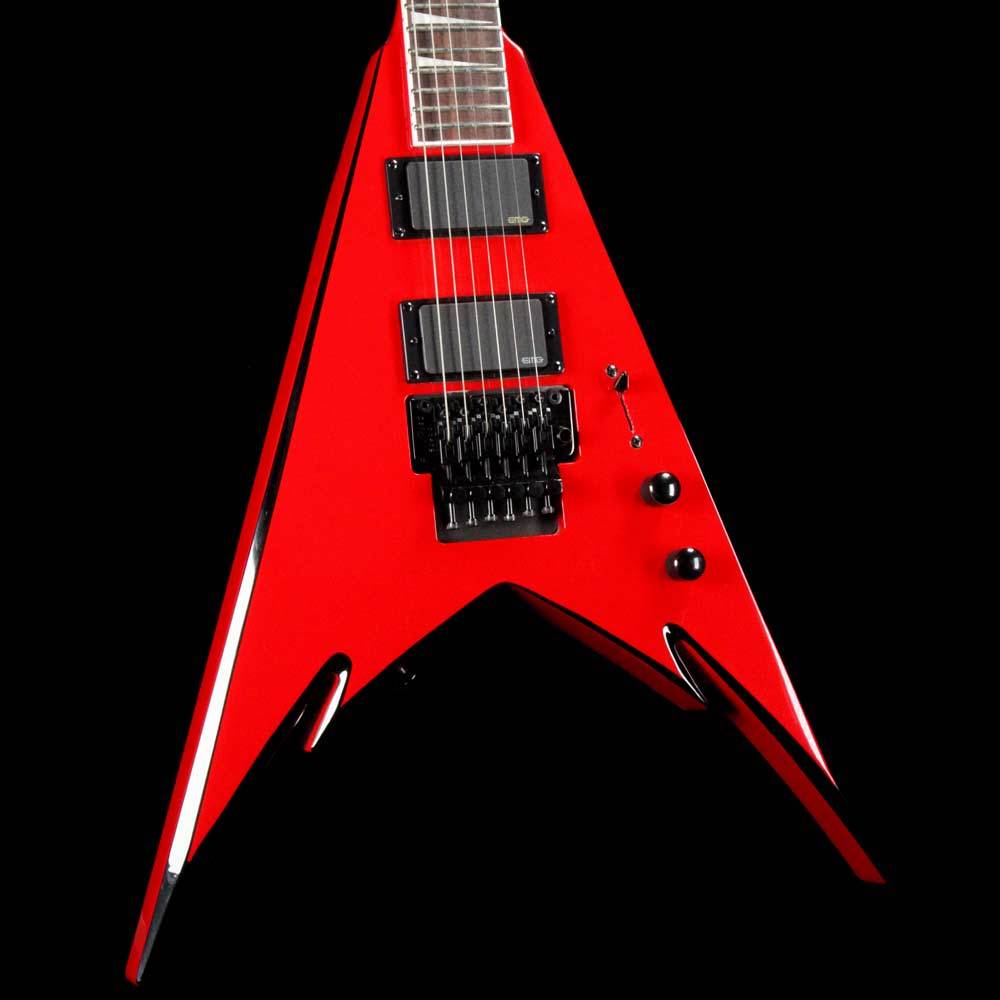 Jackson PDX-2 Demmelition King V Red with Black Bevels | The Music Zoo
