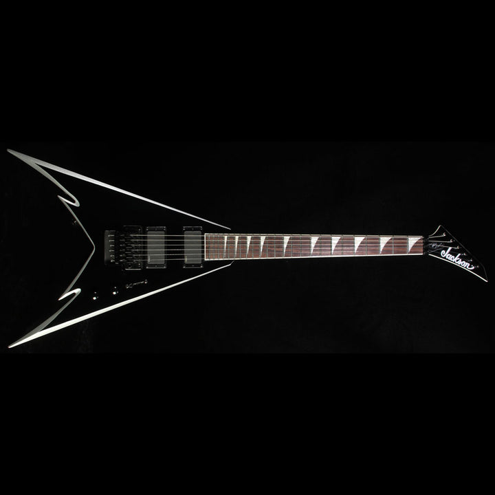 Used Jackson X Series Phil Demmel Demmelition King V PDX-2 Electric Guitar Black with Silver Bezels