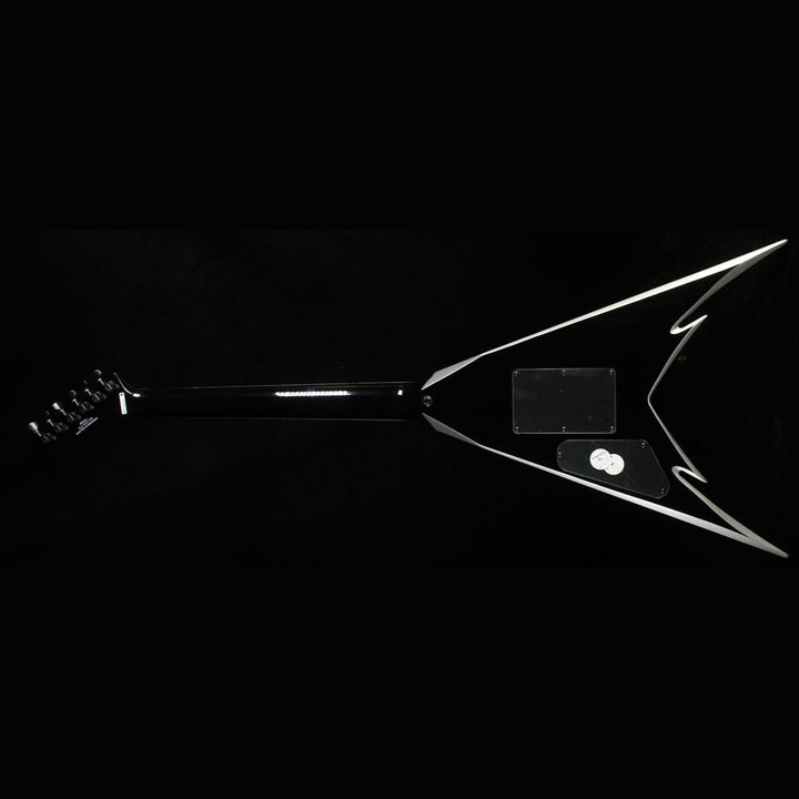 Used Jackson X Series Phil Demmel Demmelition King V PDX-2 Electric Guitar Black with Silver Bezels