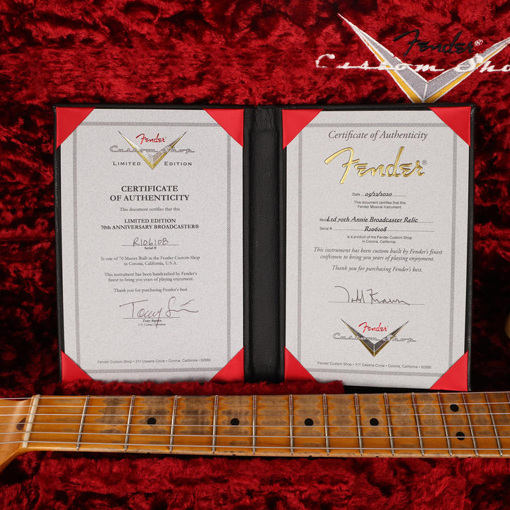 Fender Custom Shop 70th Anniversary Broadcaster Nocaster Blonde Relic Masterbuilt Todd Krause 2020