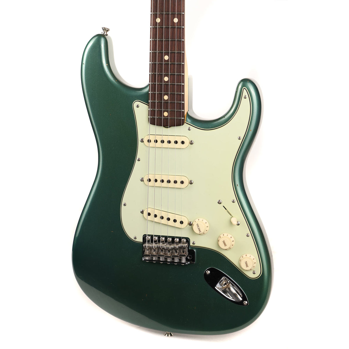 Fender Custom Shop 1960 Stratocaster Journeyman Relic Aged Sherwood Green 2019 — 6