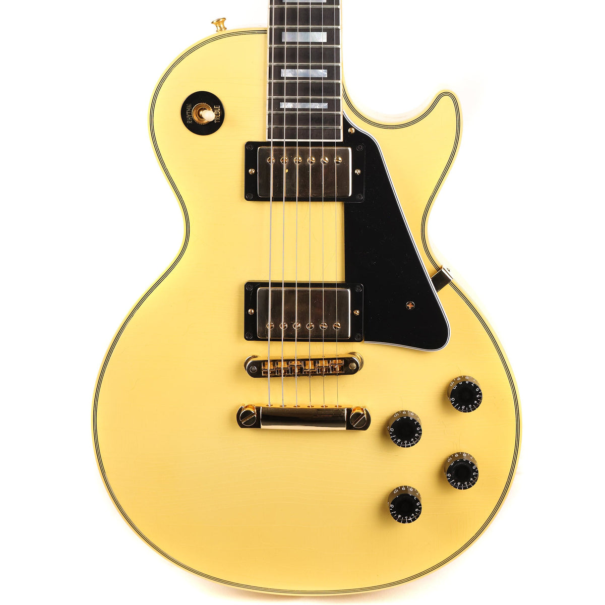 Gibson Custom Shop Les Paul Custom Chambered Heavy Antique White Murphy Lab Ultra Light Aged 2021 — 1