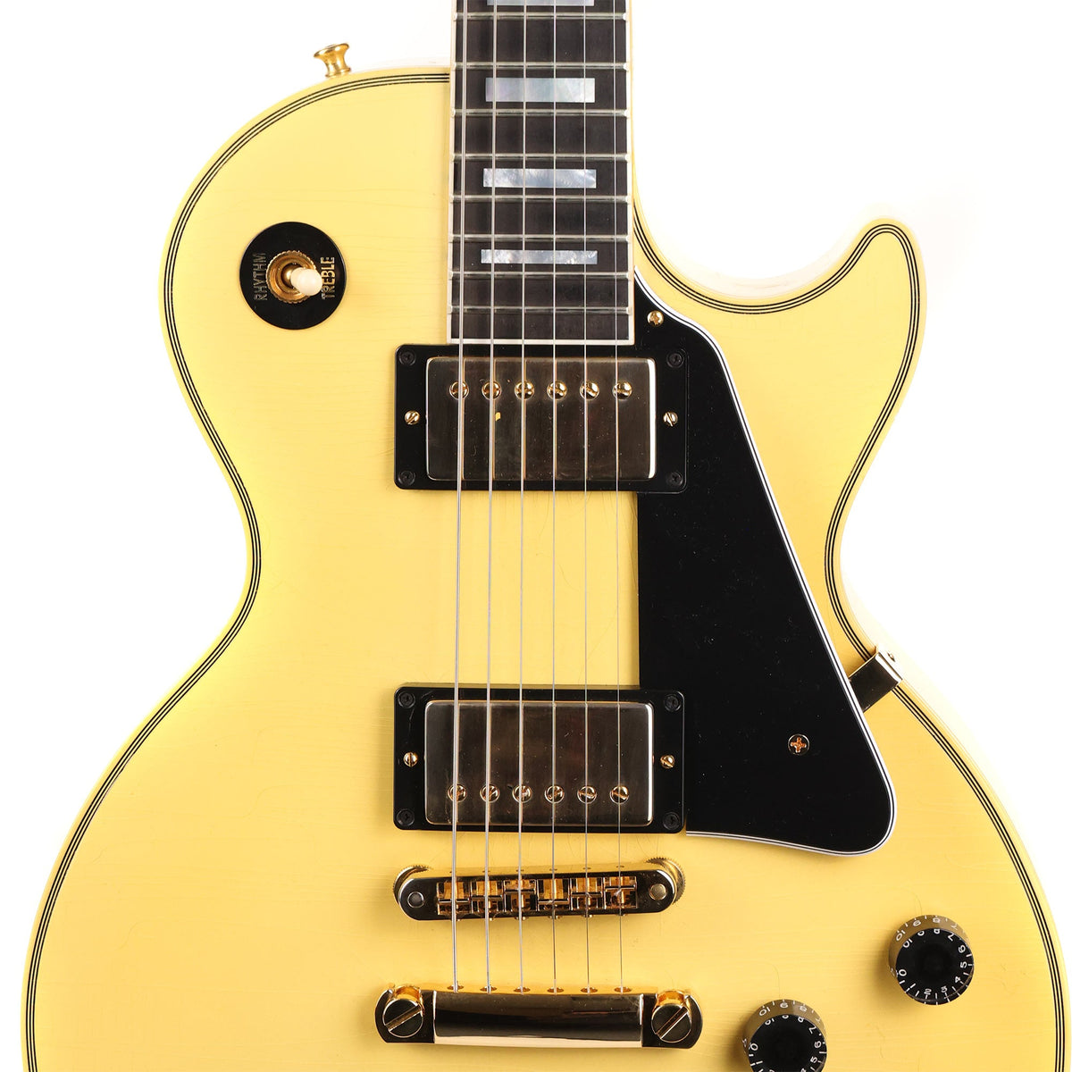 Gibson Custom Shop Les Paul Custom Chambered Heavy Antique White Murphy Lab Ultra Light Aged 2021 — 6