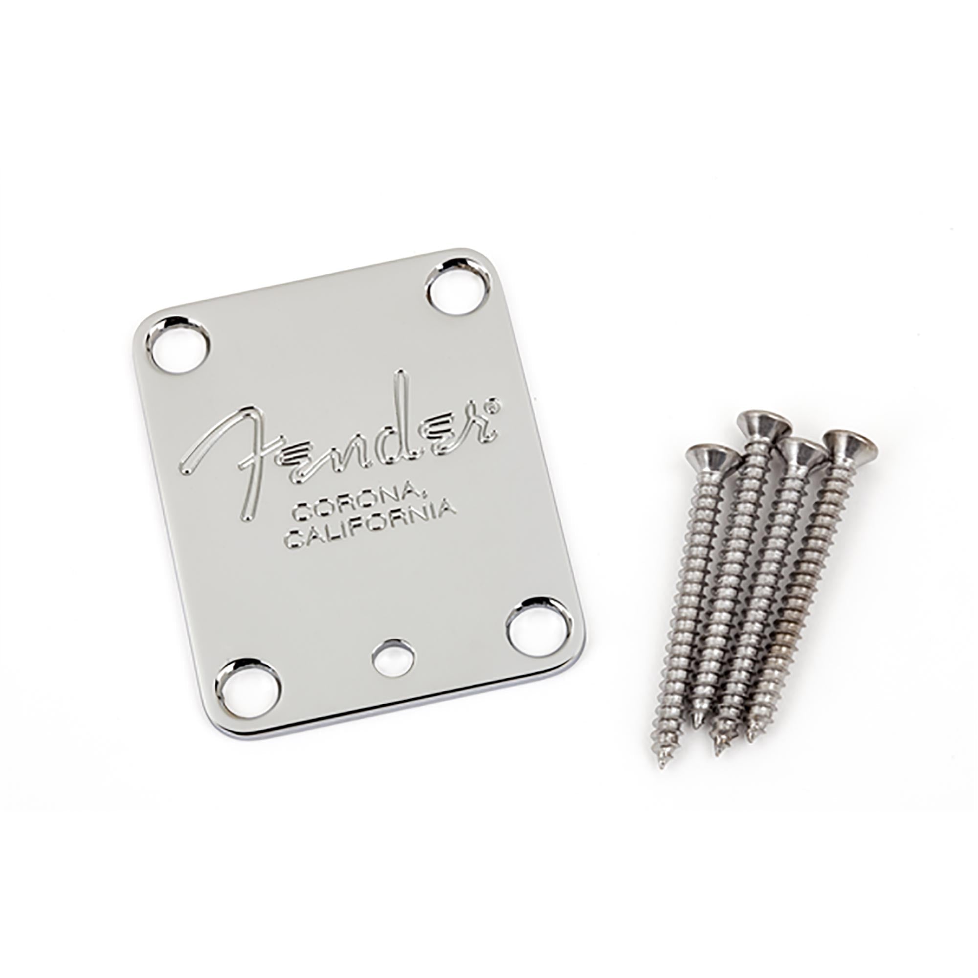 Fender American Standard Guitar Neck Plate (Chrome) | The Music Zoo
