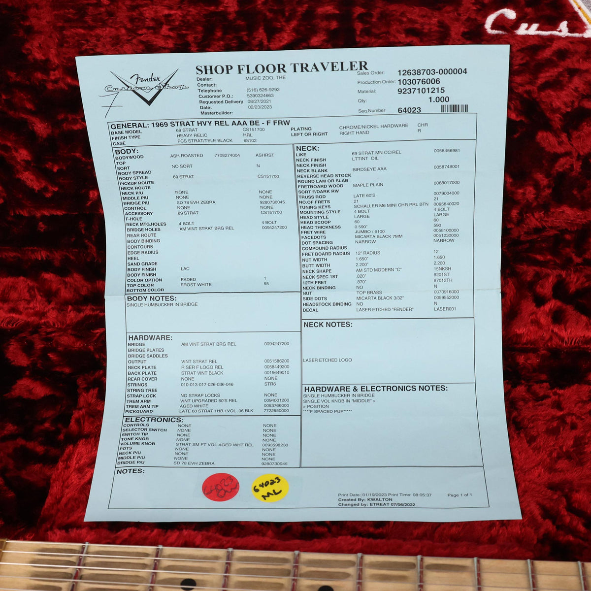 Fender Custom Shop 1969 Stratocaster Heavy Relic Frost White 2023 — 11