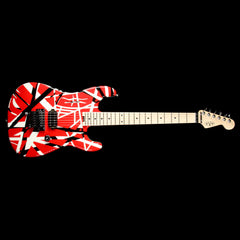 EVH Striped Series Electric Guitar Red with Black and White
