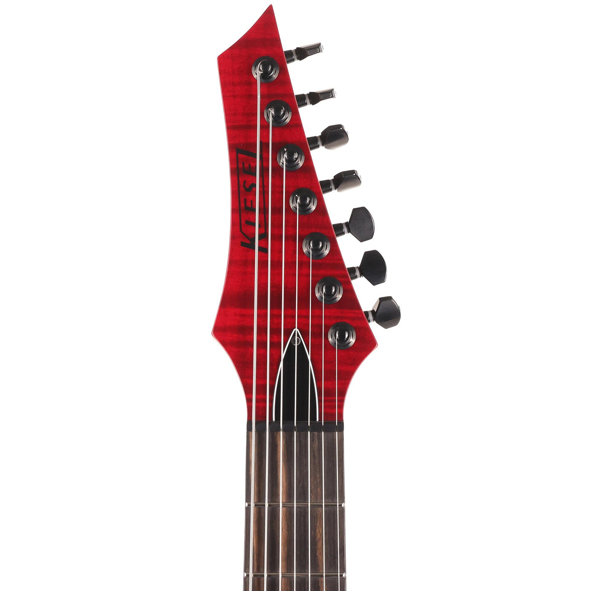 Kiesel Aries Neck-Through 7-String Transparent Red Flame Top Used — 4