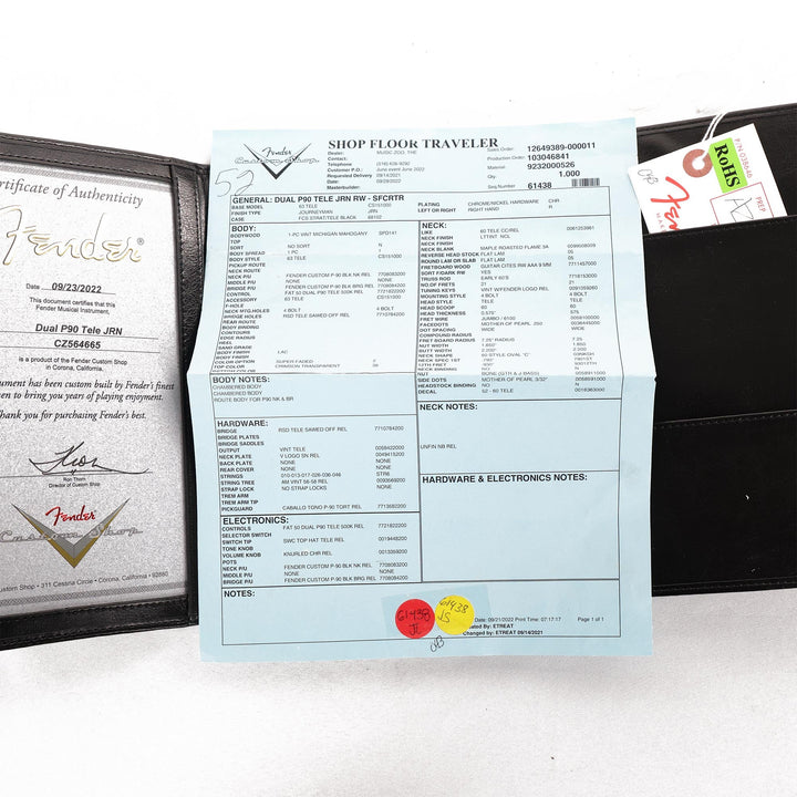 Fender Custom Shop Michigan Mahogany P-90 Telecaster Super Faded Crimson Transparent