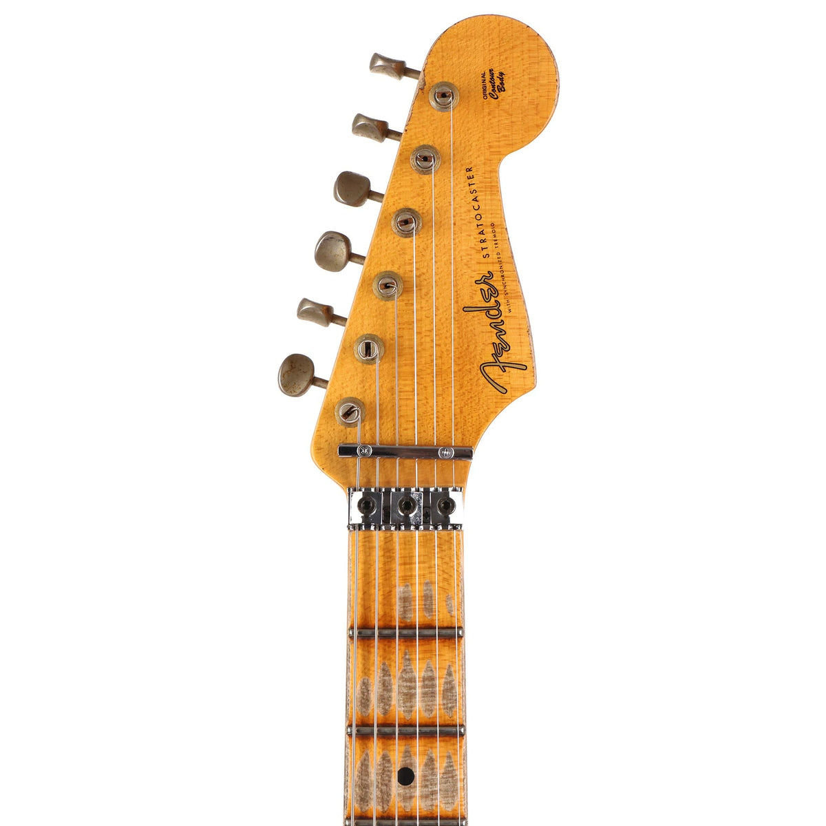 Fender Custom Shop White Lightning Stratocaster FR HSS Olympic White over Fiesta Red 2021 — 4