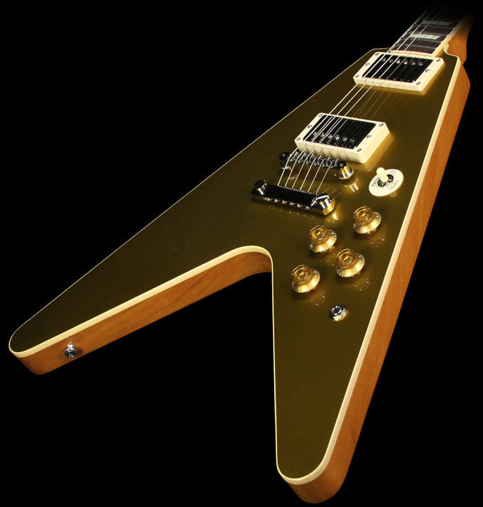Used Gibson Custom Shop Limited Edition Goldtop Flying V Standard Electric Guitar