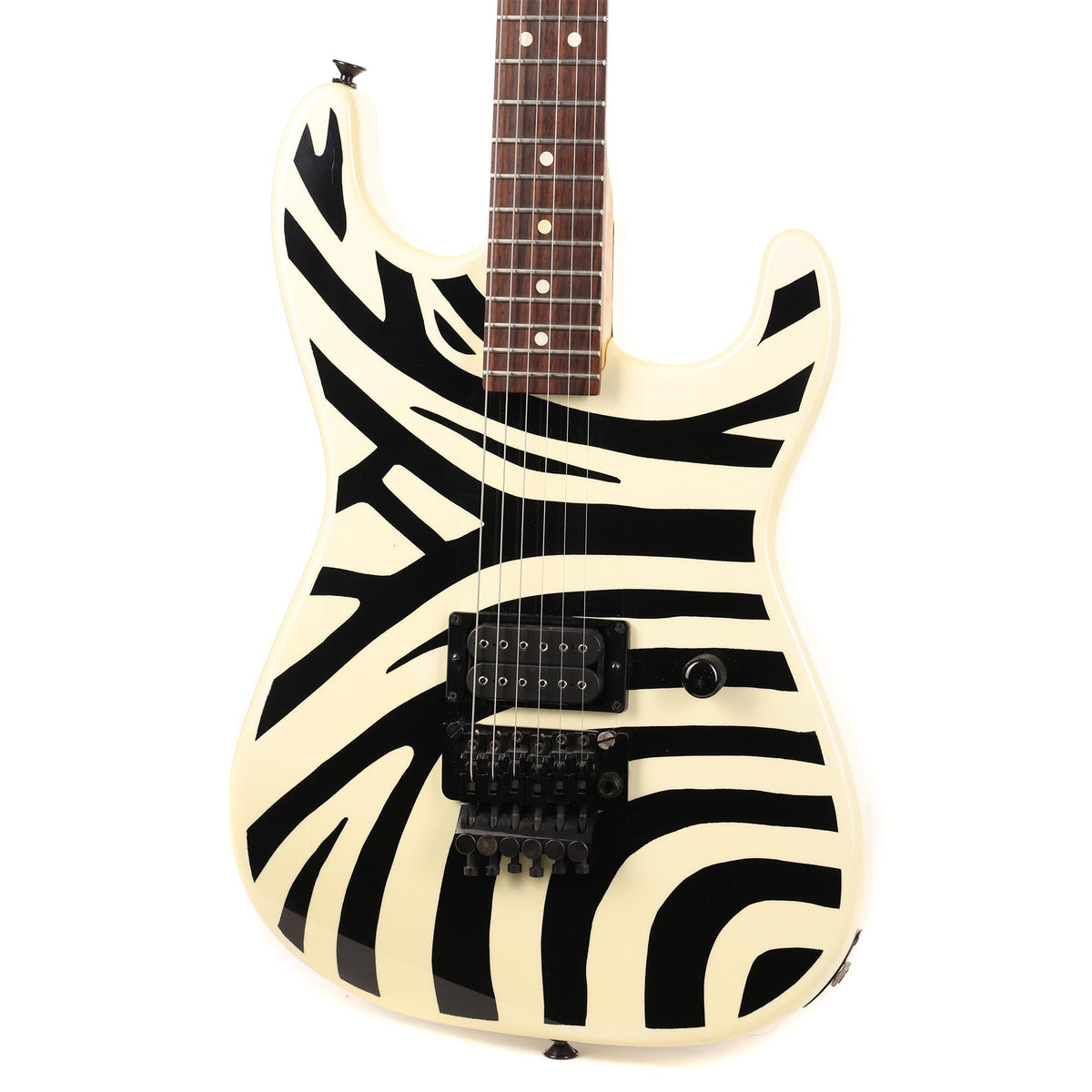 1984 Charvel San Dimas Black and White Stripes — 7